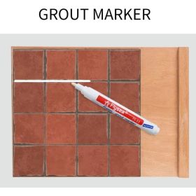 Маркер краска для плиточных швов Flysea Grout Marker 2-4 мм + 3 запасных наконечника, белый FS-53W (артикул 23032653) – фото 2