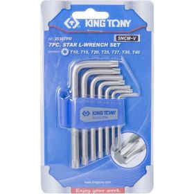 Набор Г-образных ключей (TORX, T10-T40, 7 предметов) KING TONY 20307PR (артикул 15537746) – фото 3