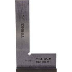 Угольник 100х60 ГОСТ 3749-77 Техносталь УШ-2-100 F147003 (артикул 15629783) – фото 2