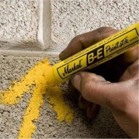 Маркер-краска Markal B Paintstik 1/2 Hex, твердый, белый 80250 (артикул 16825513) – фото 4