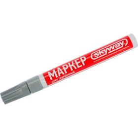 Универсальный маркер с наконечником из фетра, цвет серебряный SKYWAY S03501008 (артикул 15970594) – фото 3