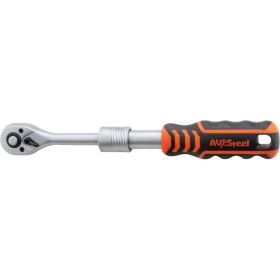 Телескопическая трещотка AV Steel 1/2 72-зубца 300-440мм AV-528670 (артикул 16045178) – фото 9