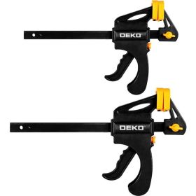 Быстрозажимная струбцина DEKO 160 мм CL160-2, 2 шт (артикул 16822117) – фото 1