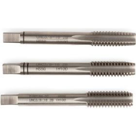 Ручные метчики GSR UNC 1/4-20 DIN 2184-2 HSS-G набор 3 шт, резьба для штатива/фото резьба B00165130 (артикул 19475880) – фото 1