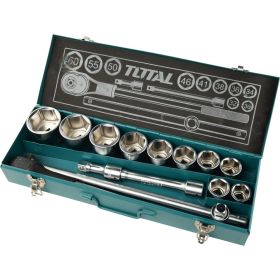 Набор торцевых головок TOTAL 3/4" 15шт THT341151 (артикул 22734417) – фото 1