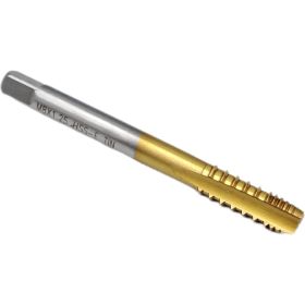 Машинно-ручной метчик TORNERI М 8x1.25, шахматный, с покрытием, TiN, HSSE 046432 (артикул 26020565) – фото 2