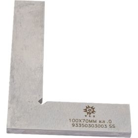 Угольник TLX УП 100x70 слесарный плоский кл.т.0 ZT07-B210 нерж. сталь 66347 (артикул 20324560) – фото 1