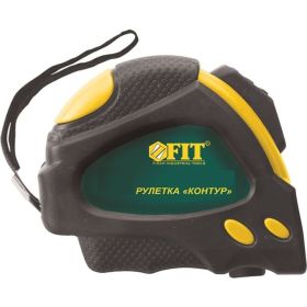 Рулетка с автостопором (прорезиненный корпус, 3 м x 16 мм) FIT IT Контур 17363 (артикул 15726851) – фото 1