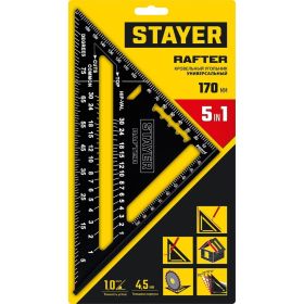 Универсальный кровельный угольник STAYER Rafter 5-в-1 170 мм 34306-17 (артикул 26157485) – фото 9