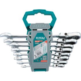 Набор гаечных ключей с гибким храповиком TOTAL 8шт THT102RK586 (артикул 22734585) – фото 1