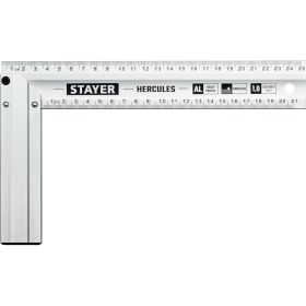 Жесткий столярный угольник STAYER Hercules 250 мм 3432-25 (артикул 18630457) – фото 1