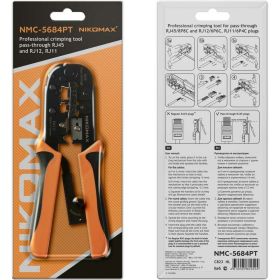 Обжимной инструмент NIKOMAX коннекторы: 8P8C, 6P6C, 6P4C NMC-5684PT (артикул 19667382) – фото 2