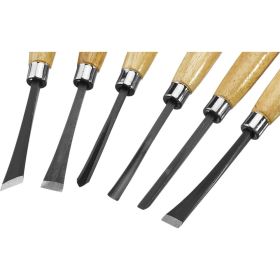 Набор фигурных резцов с деревянной ручкой, 6шт Stayer 1832-H6 (артикул 15607630) – фото 2
