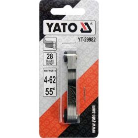Резьбомер Витворта YATO 28 лезвий 4,0-62,0мм YT-29982 (артикул 16326688) – фото 3