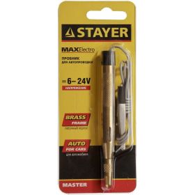 Пробник STAYER MAXElectro для автопроводки, латунный, 6-24В, 110мм 2574_z01 (артикул 15545117) – фото 6