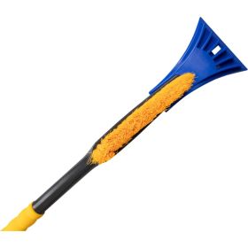 Зимняя щетка со скребком 55 см желтая щетина KRAFT KT 830063 (артикул 16045465) – фото 2