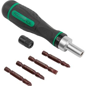 Реверсивная отвертка 5 в 1 с набором бит Rockforce RF-32805MR (артикул 27097472) – фото 1