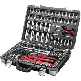 Профессиональный набор инструментов INTERTOOL 1/4 и 3/8 и 1/2, 151 шт., Cr-V ET-7151 (артикул 16271184) – фото 1
