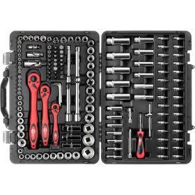 Профессиональный набор инструментов INTERTOOL 1/4 и 3/8 и 1/2, 151 шт., Cr-V ET-7151 (артикул 16271184) – фото 2