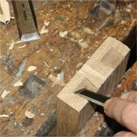 Косая левая стамеска с ручкой NAREX WOOD LINE PLUS 20 мм 811170 (артикул 15596030) – фото 3