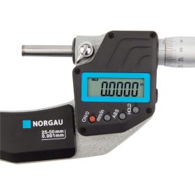 Цифровой микрометр NORGAU IP65 25-50 мм-0,001 мм 041057050 (артикул 15600612) – фото 3