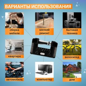 Реверсивная отвертка KRANZ с набором бит и головок, 38 предметов, в кейсе KR-12-4792 (артикул 21988228) – фото 5