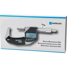 Цифровой микрометр NORGAU IP65 25-50 мм-0,001 мм 041057050 (артикул 15600612) – фото 6