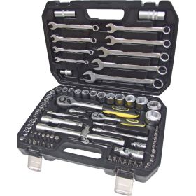 Набор инструмента ЭВРИКА 1*4""&1*2"", DR, 6-гранный, 82 предмета ER-80082 (артикул 16257642) – фото 1
