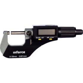 Цифровой микрометр 0-25мм/0-1"*0.001мм/0.00005" Inforce 06-11-44 (артикул 15774794) – фото 1