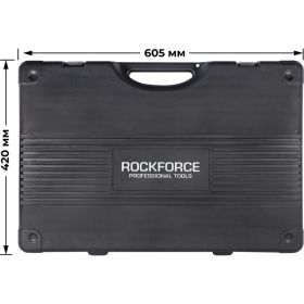 Набор инструмента ROCKFORCE 1/2""х1/4""DR с 6-гранными головками, 128 предметов RF-41282-5 (артикул 25869323) – фото 3