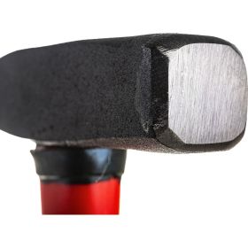 Слесарный кованый молоток фибергласовая рукоятка Biber Профи 300г 6/60 тов-080747 (артикул 16700541) – фото 3