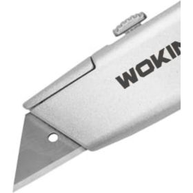 Нож Wokin трапециевидный, алюминиевый корпус, 61x19 мм 1352755 (артикул 28135796) – фото 4