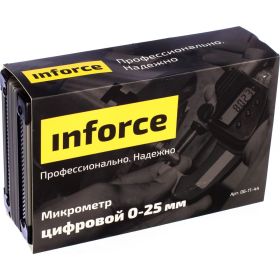 Цифровой микрометр 0-25мм/0-1"*0.001мм/0.00005" Inforce 06-11-44 (артикул 15774794) – фото 4