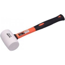 Резиновая белая киянка HARDEN фибергласовая ручка, 225 гр. 590432 (артикул 16553169) – фото 1