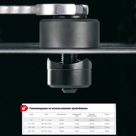 Пробойник отверстий в металле Ruko 22.0 мм 3z 109220 (артикул 16525870) – фото 5