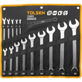 Набор комбинированных ключей TOLSEN 6-32 мм, 14 предметов TT15889 (артикул 29147636) – фото 1