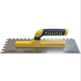 Зубчатая гладилка с пластмассовой ручкой Serfa 35 см 10x10 touch 207 (артикул 30437822) – фото 1