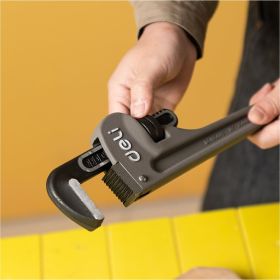 Трубный ключ Стиллсона DELI DL105014 облегченный, 320 мм, ширина захвата 48 мм, алюминиевый сплав + CrMo 114786 (артикул 26158133) – фото 2