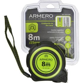 Магнитная нейлоновая рулетка с фиксатором Armero 8м/25мм A101/282 (артикул 15878196) – фото 2