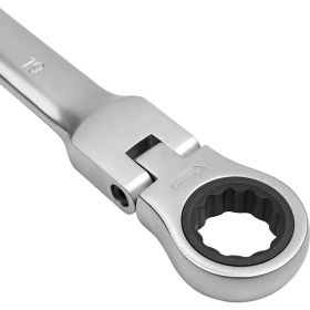Комбинированный ключ трещоточный с шарниром 19мм AV Steel AV-315219 (артикул 15789715) – фото 2