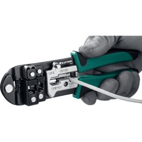 Кримпер KRAFTOOL универсальный, RJ45, RJ11/RJ12 22699 (артикул 16086597) – фото 5