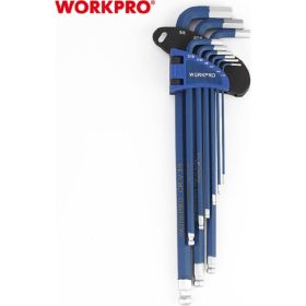 Ключи 6-гранные длинные с шаром WORKPRO 9шт. в держателе PRO WP222011 (артикул 27721728) – фото 6