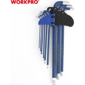 Ключи 6-гранные длинные с шаром WORKPRO 9шт. в держателе PRO WP222011 (артикул 27721728) – фото 7