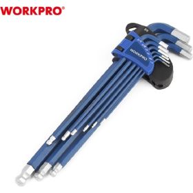 Ключи 6-гранные длинные с шаром WORKPRO 9шт. в держателе PRO WP222011 (артикул 27721728) – фото 8