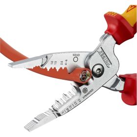 Инструмент для зачистки гармонизированных европейских кабелей KNIPEX из закаленной стали, хром, двухкомпонентные диэлектрические ручки KN-1376200ME (артикул 26520266) – фото 7