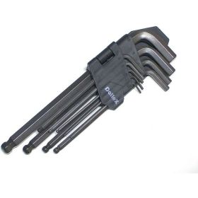 Набор Г-образных ключей DolleX 9 шт. 1,5-10 мм с шаром, L=180mm SHB-009 (артикул 15986605) – фото 1