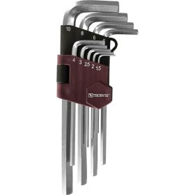 Набор торцевых шестигранных ключей H1.5-H10, 9 предметов Thorvik HK9S 53033 (артикул 16296105) – фото 1