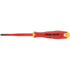 Диэлектрическая крестовая отвертка Felo Ergonic +/- E-SLIM Z 1X80 41719290 (артикул 16071287) – фото 1