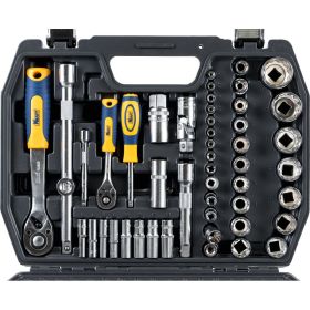 Набор инструмента 1/2 Dr и 1/4 Dr 108 предметов с 12 гранными головками KRAFT KT 700680 (артикул 15966155) – фото 11