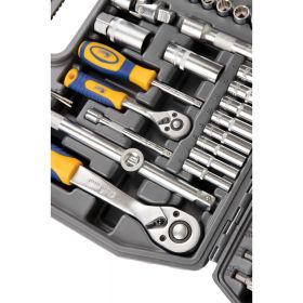 Набор инструмента 1/2 Dr и 1/4 Dr 108 предметов с 12 гранными головками KRAFT KT 700680 (артикул 15966155) – фото 4